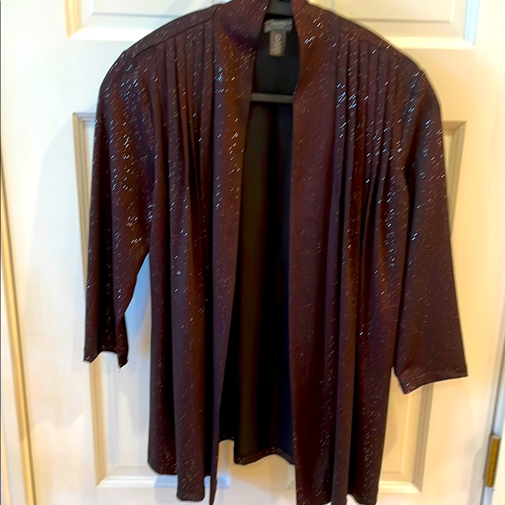 Chico's Size 0, same as 4/6 Brown Cardigan Style Jacket